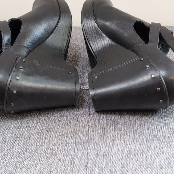 Dansko Women's Black Platform Wedge Clogs 1901020200 Sz Eur 38 - Picture 6 of 12